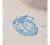 suxuMhao Dispersed Beads Lot de 5 perles en pierre naturelle pour bijoux faits à la main Bleu clair