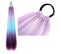 SUXUMHAO Extension de cheveux pour queue de cheval, 60,96 cm de long, 1 pièce en soie résistante à la chaleur et aux hautes températures, aspect naturel, pour coiffure et occasions spéciales, Style AL