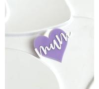 suxuMhao Lot de 10 décorations de gâteau « Happy Mother's Day » - Lettres roses - Décoration de gâteau pour la fête des mères (F)