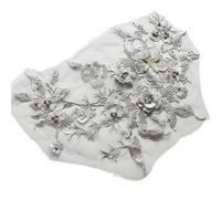 suxuMhao Lot de 2 patchs brodés en dentelle 3D pour robe de mariée G11