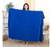 SUXUMHAO Lot de 6 serviettes de bain polyvalentes pour salle de bain, fitness, douche, sport, gant de visage, pour diverses situations sans effort. 70 x 140 cm (bleu)
