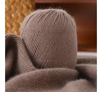 suxuMhao Pelote de laine 1 pièce - Fil doux indispensable pour le tricot et le crochet pour projets faits main (camel foncé) 02