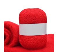 suxuMhao Pelote de laine - 1 pièce - Fil doux indispensable pour le tricot et le crochet - Pour projets faits main (rouge vif)