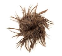 SUXUMHAO Petit chignon en désordre pour cheveux bouclés marron foncé naturel de 20 cm, convient pour un usage quotidien et des occasions