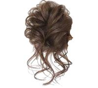 SUXUMHAO Petit postiche en désordre dans la catégorie - 1 pièce - Marron clair - Taille : 22 x 15 cm - Aspect naturel et durable pour une coiffure facile