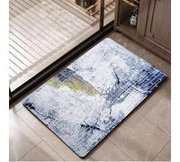 SUXUMHAO Tapis de salle de bain antidérapant à poils longs en peluche, lavage en machine, nettoyage à sec, accessoires de tapis de bain décoratif, 38,1 x 58,4 cm (E) Z