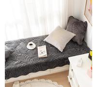 SUXUMHAO Tapis en peluche de couleur unie, tapis décoratif en peluche, tapis antidérapant, convient pour les chambres et les tapis d'intérieur - Ocre citron vert 70 x 210 cm