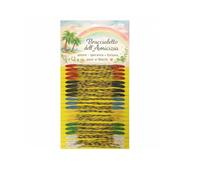 Suyamir Lot de 100 Bracelets Brésiliens de l’Amitié et de la Fortune - Ensemble Multicolore Tressé Porte Bonheur Estival pour la Plage, Fête, Cadeau Unisexe pour Enfants et Adultes