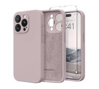 SuydanBox Coque magnétique pour iPhone 15 Pro, Compatible avec MagSafe, [Protection complète de l'appareil Photo] [1 Protecteur d'écran] Coque de Protection en Silicone Antichoc, Noisette