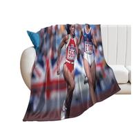 SUYEKON Florence Griffith Joyner Poster The Game-1218-denoise-denoise - Couverture polaire en flanelle légère et confortable pour toutes saisons, pour canapé, sofa et lit, 76,2 x 101,6 cm