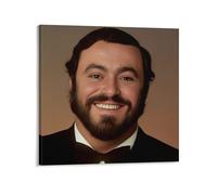 SUYEKON Luciano Pavarotti Poster d'œuvres d'art cool Impression sur toile à suspendre 70 x 70 cm