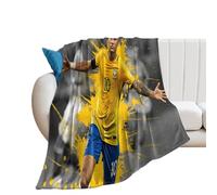 SUYEKON Neymar - Poster en molleton doux pour décoration d'automne, chambre à coucher, canapé, camping, motif légende du Brésil, joueur de football (26), 152,4 x 203,2 cm