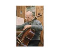 SUYEKON Pablo Casals Poster d'art sur toile à suspendre Motif violoniste 20 x 30 cm