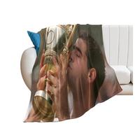 SUYEKON Pete Sampras - Lot de 22 couvertures en flanelle pour lit avec poster de joueur de tennis - Jeté de lit en molleton confortable et léger pour toutes les saisons pour canapé et canapé, 127 x