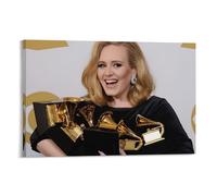 SUYEKON Poster Adele Adkins - Impression sur toile - Portrait de musiciens - Décoration moderne - 30 x 45 cm