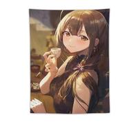 SUYEKON Poster The Idol Master Kuwayama Chiyuki Drink Print on Tapestry Wall Art Wall Art Photo Family Home Decor Bedroom Tapisseries décoratives 76,2 x 101,6 cm