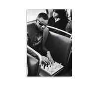 SUYEKON Ray Charles Poster artistique artistique sur toile - Impression sur toile - Esthétique - 20 x 30 cm