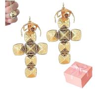 SUYOIKHGMN Pendentif sphérique transformable maçonnique miniature, pendentif maçonnique vintage pliable, design sphérique en croix, convient aux hommes et aux femmes.