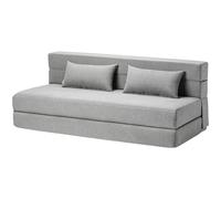 SUYOLS Canapé-lit pliable avec oreillers - Canapé convertible et matelas de couchage - Couchette pliable en mousse à mémoire de forme pour salon, dortoir, chambre d'amis, bureau à domicile