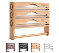 SUYOPPM Distributeur Aluminium Et Film Alimentaire avec Porte Sopalin Cuisine, Distributeur Film Alimentaire avec Coupeur, Derouleur Papier Alimentaire Sopalain, Film, Alu, Papier De Cuisson