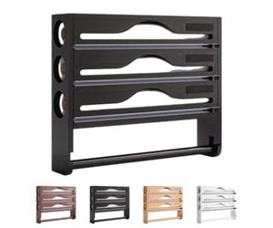 SUYOPPM Distributeur Aluminium Et Film Alimentaire avec Porte Sopalin Cuisine, Distributeur Film Alimentaire avec Coupeur, Derouleur Papier Alimentaire Sopalain, Film, Alu, Papier De Cuisson