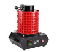 SUYUDD Creuset Fonderie Professionnel - Four De Fusion Électrique 2000W pour Or/Argent (Capacité 1KG/2KG/3KG, Température 1150℃/2102℉ + Sécurité Mesh)