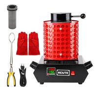 SUYUDD Four Électrique De Fusion D’Or 2000W - Four De Fusion Professionnel avec Creuset Fonderie 1KG/2KG/3KG & Grille De Protection 1150℃/2102℉