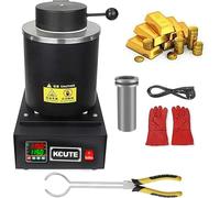 SUYUDD Four Électrique Intelligent 1500W/1150°C - Creuset Fonderie Professionnel 3KG, Creuset Fonderie Électrique, pour Bijouterie/Industrie