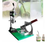 SUYUDD Outil D'ouverture De Noix De Coco avec Perforateur, Une ou Trois Poignées, Fonction D'éplucheur De Noix De Coco Fraîches, Équipement Manuel pour Éplucher et Ouvrir Les Noix De Coco