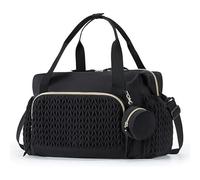 SUYUKU Sac à langer multifonction pour maman, sac à bandoulière grande capacité avec étui à tétine pour maternité, changement de bébé, voyage, plage, Noir , Large Capacity Diaper Bag