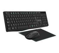 Suza Advance - Clavier, Souris Et Tapis De Souris - Sans Fil - 2.4 Ghz - Azerty - Français - Noir