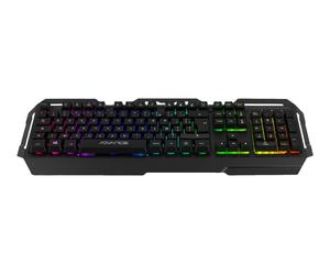 Suza Advance GTA 250 - Clavier - rétroéclairé - USB - AZERTY - Français - noir