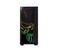SPIRIT OF GAMER - Boitier PC Gamer RGB Ghost One - Façade et Paroi en Verre Trempé - 60 Modes de Rétroéclairage - 2 Ventilateur Adressable 120mm Inclus - Compatible Aura/MSI Mystic/ASROCK