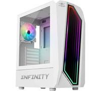 Boîtier PC Gamer - Spirit Of Gamer - INFINITY ARTIC - Blanc - RGB - Verre Trempé