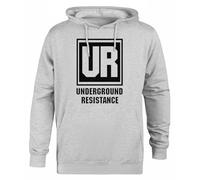 Suzetee Underground Resistance Pull À Capuche Gris Unisexe À Capuche