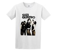 Suzi Quatro Self Named 1973 Album Mens Short Sleeve White XL