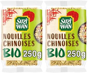 SUZI WAN BIO Nouilles aux oeufs 250g (Lot de 2)