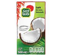 SUZI WAN - Lait de coco onctueux et savoureux pour recettes asiatiques et exotiques, 500 ml - Lot De 4