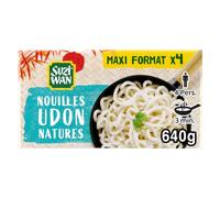SUZI WAN Nouilles Précuites Udon Natures, Maxi Format 4 x 150 g
