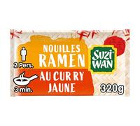 Suzi Wan Nouilles précuites WOK Ramen – Curry jaune – 2 x 160 g