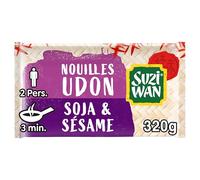 SUZI WAN Nouilles Précuites WOK Udon Soja Sésame (2x160g)