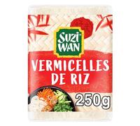 SUZI WAN - Vermicelles De Riz Légers, Fondants Idéals Pour Recettes Exotiques, 250g - Lot De 4
