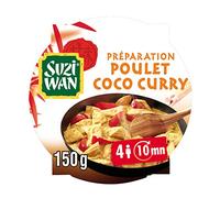SUZIWAN Préparation Facile pour Cuisiner un Poulet Coco Curry Préparation en 10 Minutes 2 Personnes Set de 7 1,05 kg