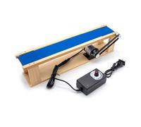 SUZLAZYR AC 100-240V Mini convoyeur à Bande de Bureau à Monter soi-même Dispositif d'expérimentation Scientifique à Friction pour modèle d'ascenseur 5x70CM Vitesse réglable de 0 à 6000 TR/Min