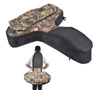 SUZLAZYR Étui pour arbalète avec bandoulière - Sac pour arbalète de Chasse en Plein air à Coque Souple et Durable, Noir/Camouflage