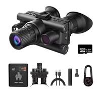 SUZLAZYR Lunettes de vision nocturne 4K, jumelles de vision nocturne pour adultes, NVG infrarouge monté sur casque avec 4 modes de couleur, grossissement 8x pour la surveillance du camping