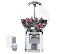 SUZLAZYR Machine Gashapon à dosettes de café - Machine à gommes pour Enfants, Machine de Distributeur de Sucrerie de capacité de Charge, Mini distributeurs automatiques, Recharge Facile à dévisser