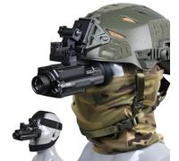 SUZLAZYR Monoculaire de Vision Nocturne - NK006 Lunettes de Vision Nocturne, Montage sur la tête ou Le Casque, Zoom numérique x5, Enregistrement vidéo 1080p pour la Chasse et Le Camping,850nm IR