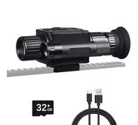 SUZLAZYR NK008 Lunette Numérique de Vision Nocturne pour la Chasse Viseur Infrarouge Monoculaire Zoom 5X avec Réticule Caméra Vidéo HD 1080P