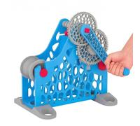 SUZLAZYR Réenrouleur de Filament pour imprimante 3D Enrouleur de Filament 1 kg à manivelle Enrouleur de Bobine de Filament avec Guidage Uniforme Conception modulaire détachable,Bleu